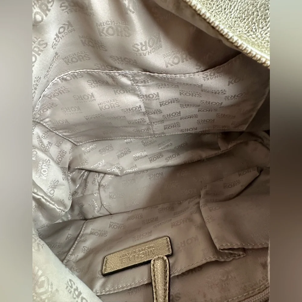 Michael Kors Gold Metallic Bag pristine condition
